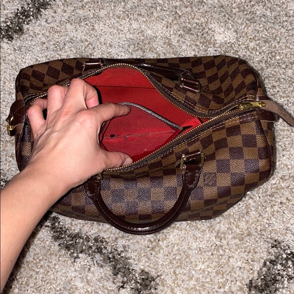 Louis Vuitton Speedy 30 Damier Ebene Satchel - Picture 9 of 16